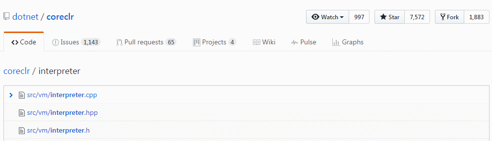 GitHub file search for 'Interpreter'